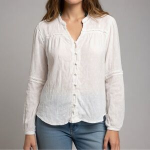 Women’s Dip Brand White Textured Blouse